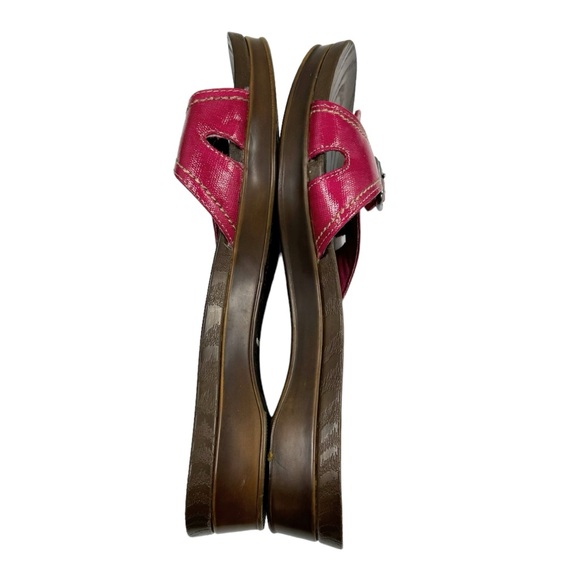 Dr. Scholl's Advance Comfort Sintetico Women's Hot Pink Slide Sandals Size 10 - Picture 8 of 10